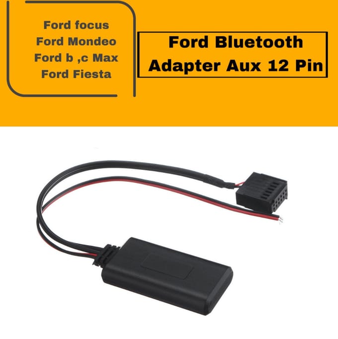 Bluetooth Audio Adapter Geschikt Voor Ford 12 Pin Aux Module Kabel Cd 6000 Cd6000 Cd6006 Focus Fiesta etc.