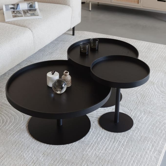 Puur - Lars sidetable zwart L