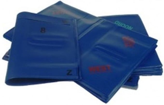 Bridge mapjes BLAUW 9-16 (set van 8 mapjes)