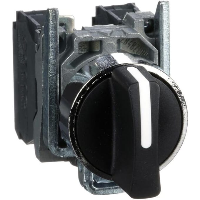 Schneider Electric Harmony rotary Schakelaar complete with 3 positions with spring return from right and left Aan center 2xno xb4bd53