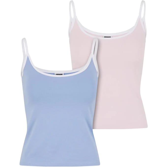 Urban Classics - Contrast Basic 2Pack Mouwloze top - L - Multicolours
