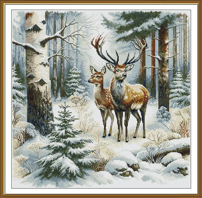 Borduurpakket Nova Sloboda - Winter Stroll - Winterse Wandeling