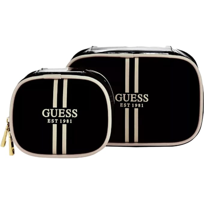 GUESS Cosmetische tas Mildred Cosmetic Case Black Zwart