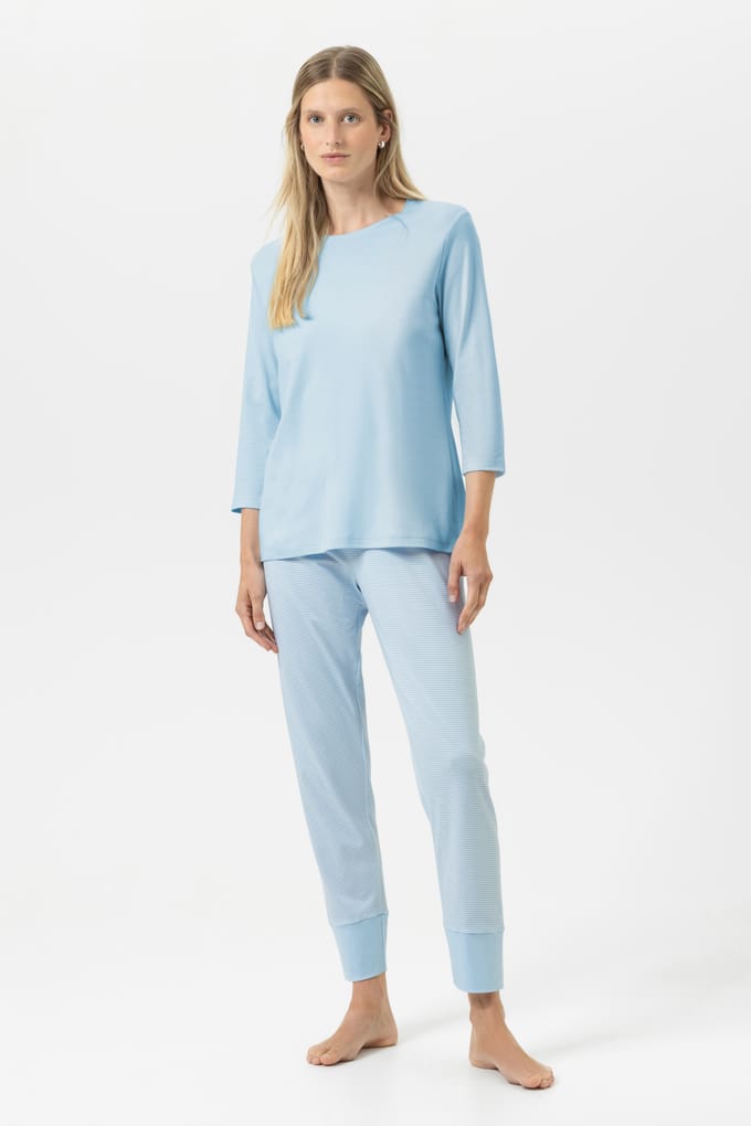 Pyjama Serie Simple Stripes Alice Blue