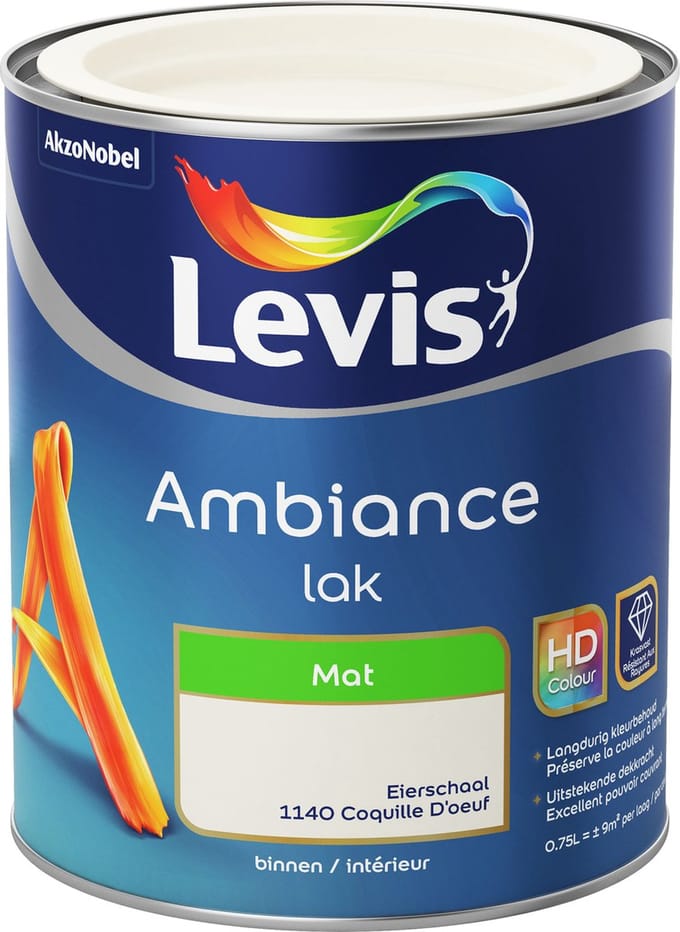 Levis - Ambiance Lak Mat - Eierschaal - 0,75 L