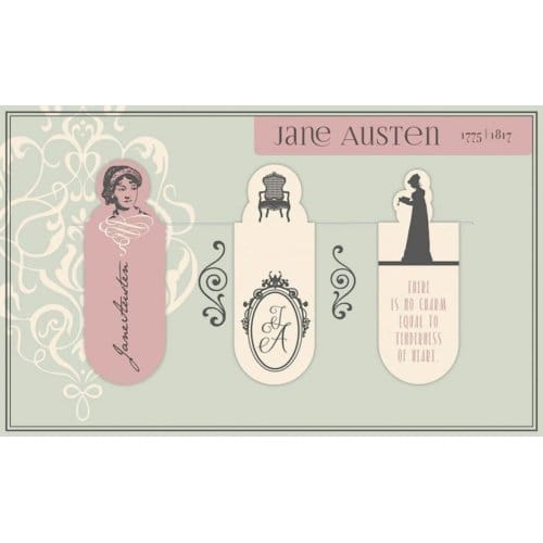 Magnetische boekenlegger jane austen set à 3 stuk