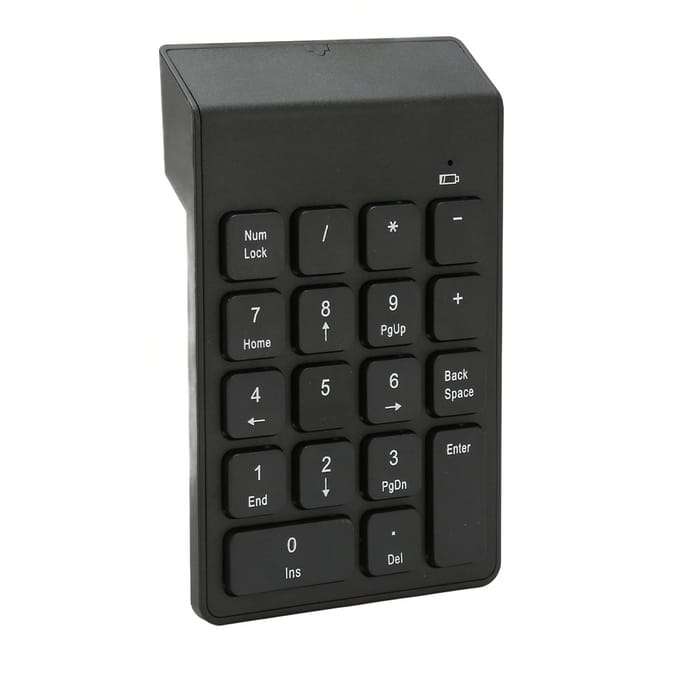 2.4G Draadloos Numeriek Toetsenbord Chocoladetoetsen Plug and Play 18 Toetsen Cijfer Numpad voor Bank Boekhouder