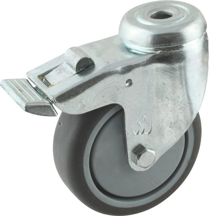 Zwenkwiel-400 75Mm+Rem Boutgat Kl 60Kg