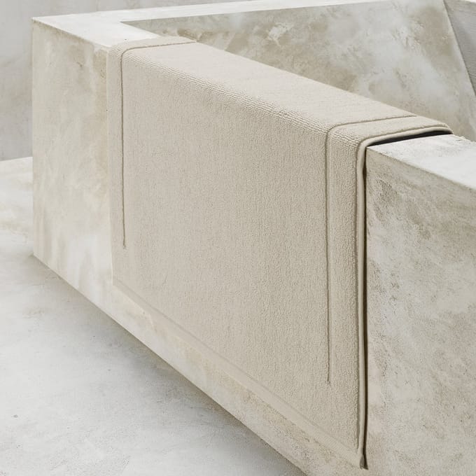 De Witte Lietaer Badmat Contessa, Sand - 60 x 60 cm - Katoen
