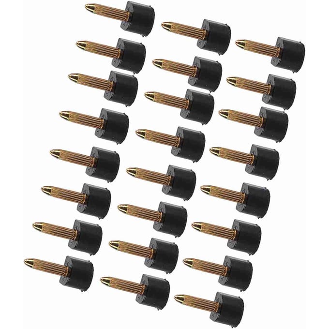 24 stuks Vervangingstips Hoge Hakken Antislip Schoenen Reparatie Hakpennen Beschermer (8 * 8mm) black