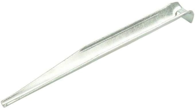 12x grondpennen/tentharingen aluminium geribbeld 18,5 cm - Rotspennen