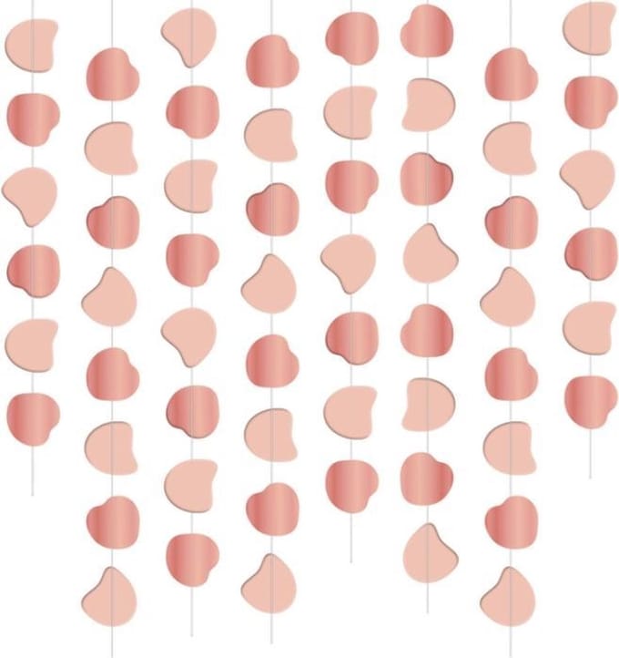 Folat - Plafond Slingers Elegant Lush Blush - 8 stuks