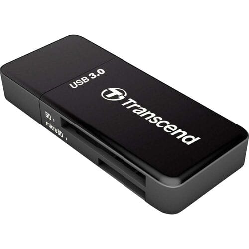 Transcend RDF5K Externe geheugenkaartlezer USB-A 3.2 Gen 1 Zwart