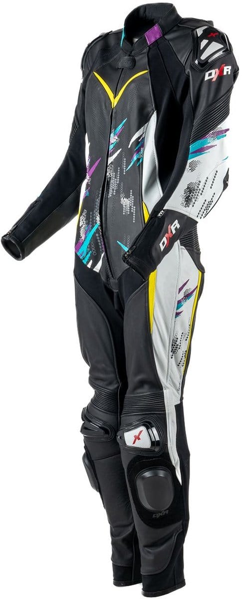 MOTOBLOUZ CARLA Leren Motorpak Dames, Geventileerd, AAA Gecertificeerd, Zwart 38