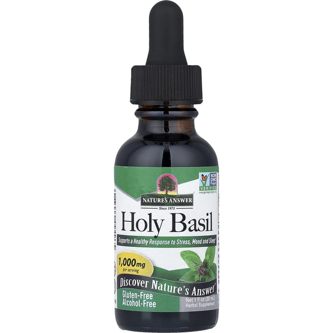 Nature's Answer, Heilige Basilicum, Alcoholvrij, 30ml (1 fl oz)
