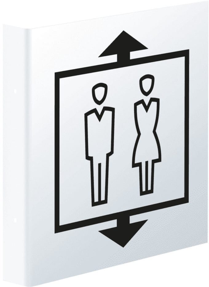Haaks lift bord, 150 x 150 mm - kunststof