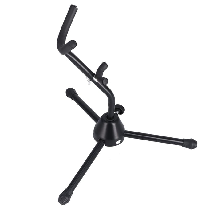 Saxofoon Standaard Metaal Altsax Houder Draagbaar Opvouwbaar Steunrek Instrument Accessoire black