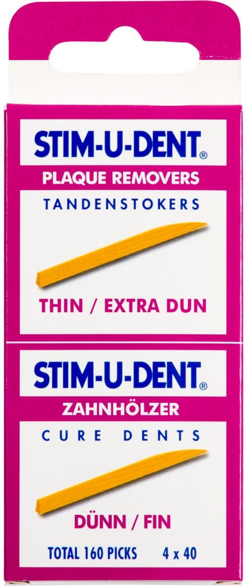 Stimudent tandenstokers dun - 160 st - Tandenstoker