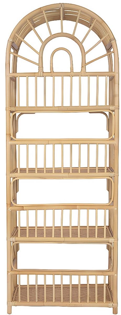 Vente-unique Rek van rotan - 4 planken - Naturelkleurig - IRISOU
