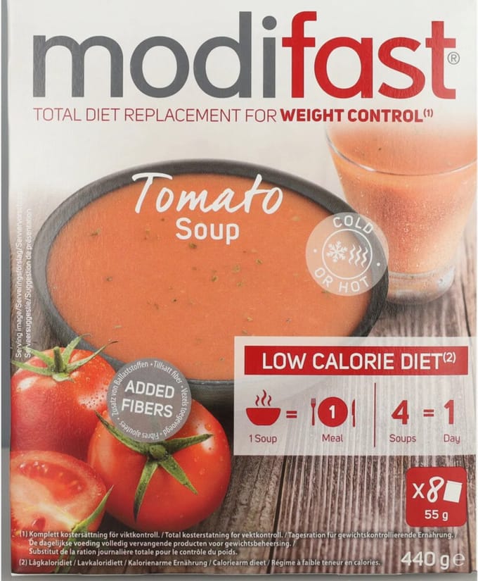 Modifast Intensive Soep Tomaat - 8 x 440 gr - Voordeelverpakking