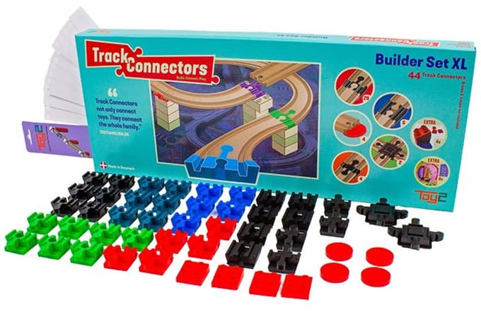 Treinbaan connectors bouwset XL extra's - Toy2 - vanaf 3 jaar