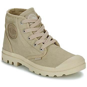 Palladium Pampa hi Veterschoenen beige Canvas - Dames - Maat 39