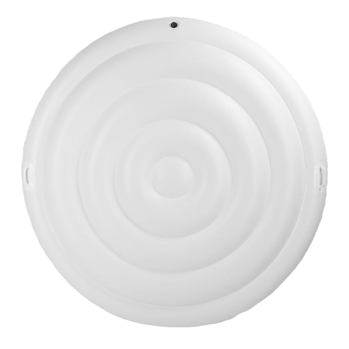 Opblaasbare Hot Tub Afdekking 5.4FT PVC Regenbestendig Beschermende Ronde Hot Tub Afdekking voor Buiten Opblaasbaar white
