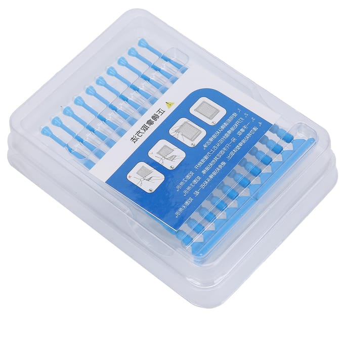 20 stuks Tandheelkundige Lijm Tip Applicator Bonding Sticks Applicator Tandheelkundige Accessoire Benodigdheid blue