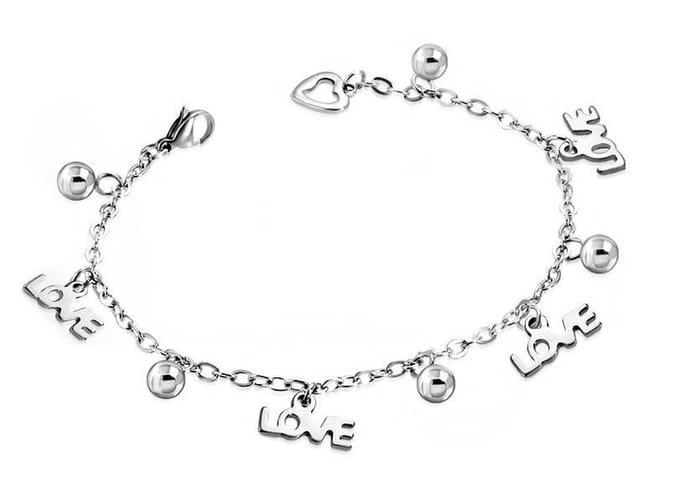 Amanto Armband Cemal - 316L Staal - Bedel - Liefde - 18cm