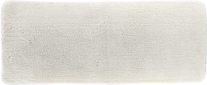 Tendance Badmat Aquarius - microfiber - hoogpolig - extra lang - creme wit - 50 x 120 cm - antislip
