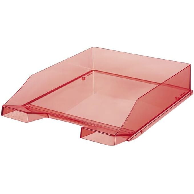 HAN brievenbak, rood-transparant, 6 stuks