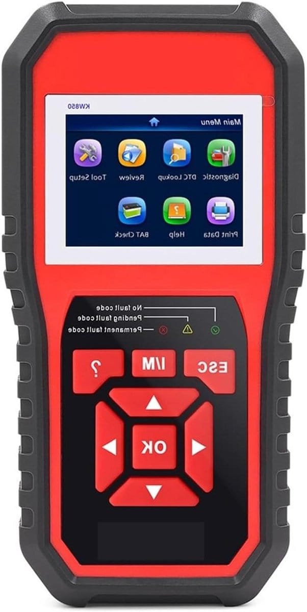 Auto Diagnose Tool - OBD2 Scanner Code Reader - Motorproblemen Oplossen - Meertalige Ondersteuning - 1.3 kg - Zwart
