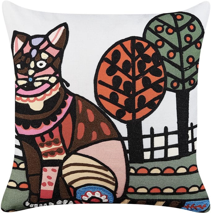 MEHSANA - Sierkussen - Multicolor - 50 x 50 cm - Katoen