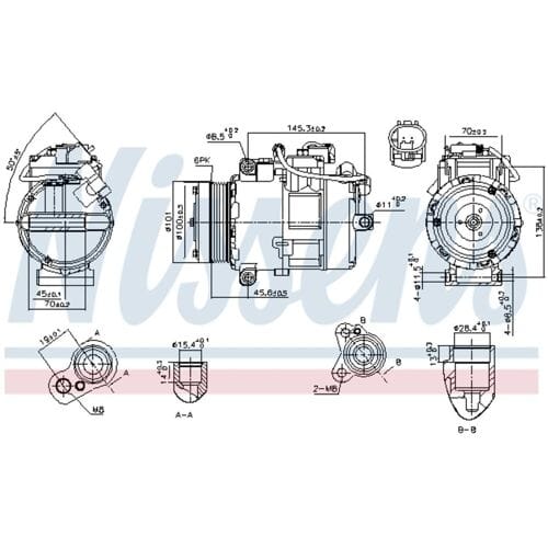 Compressor airconditioning NISSENS 890012