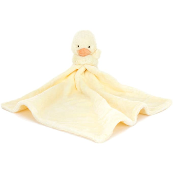 Jellycat knuffeldoekje en knuffel bashful duckling