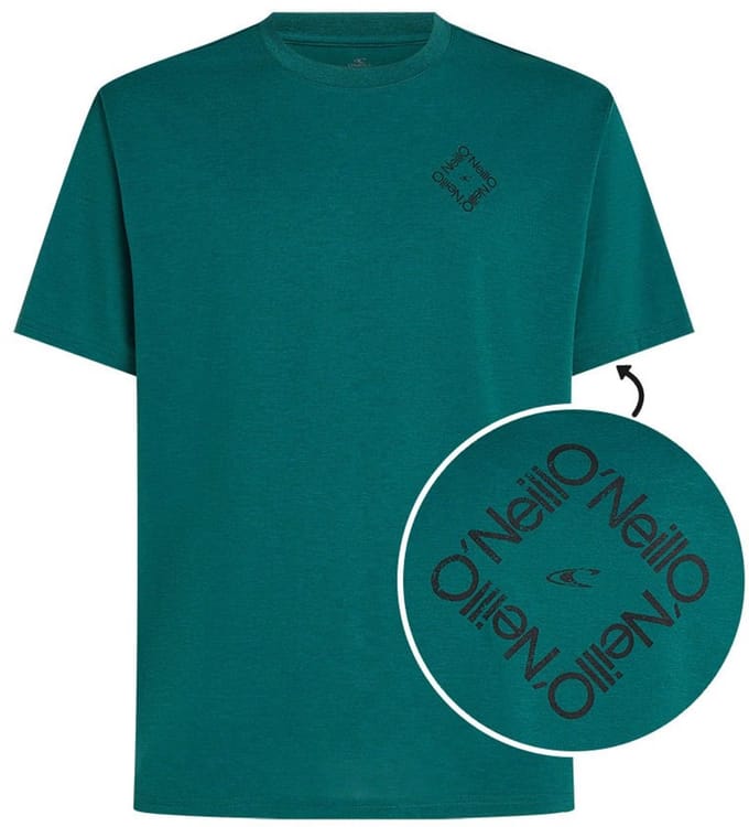 O'Neill heren O-hals shirt hybrid polygiene groen