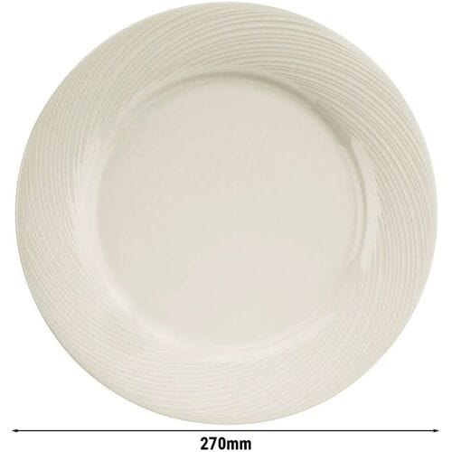 GGM Gastro (24 Stück) SEMPRE - Teller - flach - Ø 270mm - Creme Crème
