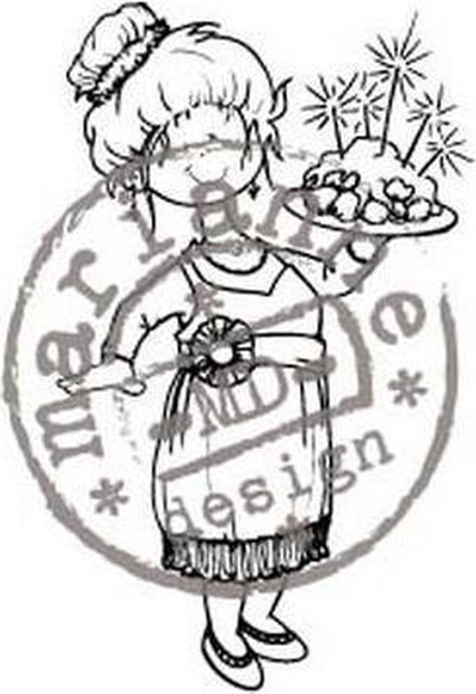 Marianne Design Hm9448 Clearstamp Kerst diner