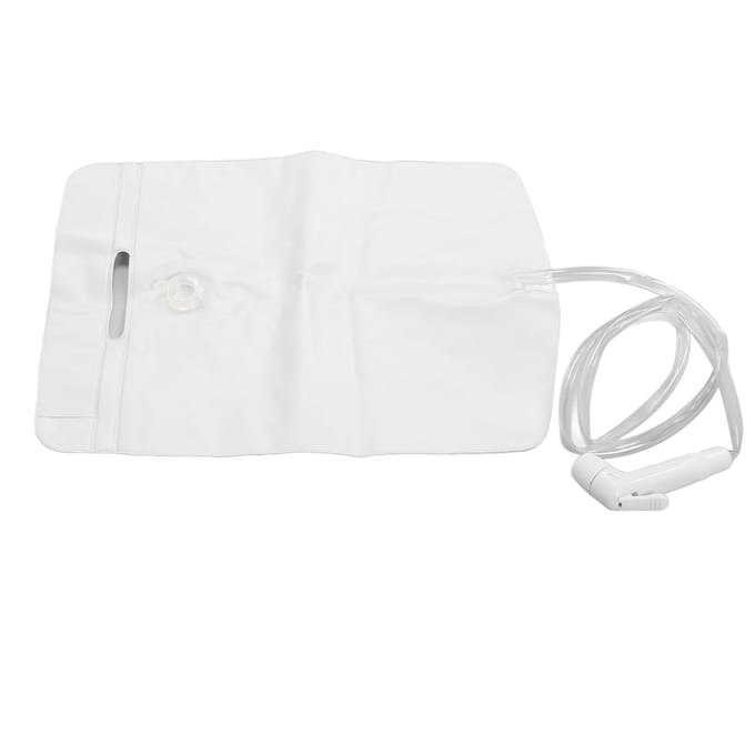 Douchezak voor aan bed Draagbare Camping Douchezak voor Opblaasbare Shampoo Bak Ouderen white