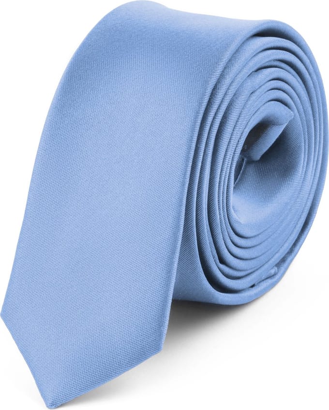 Ladeheid Smal Stropdas - Stropdassen voor heren - Lengte: 150 cm, Breedte: 5 cm - Indigo - LA-SR-SP-5