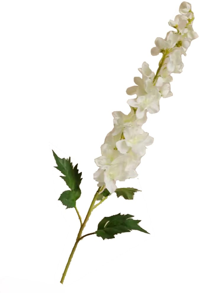Steelbloem - kunstbloem ridderspoor 82 cm wit