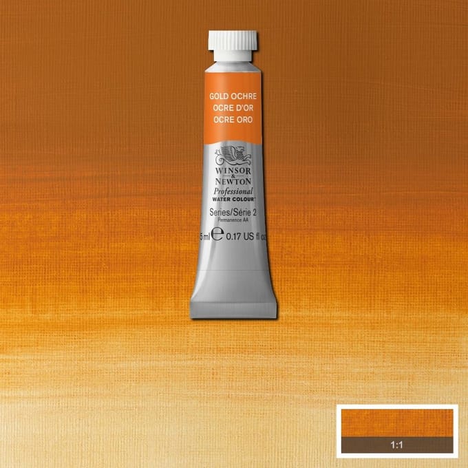 Watercolor paint W&N 5ml - 285 Gold Ocher