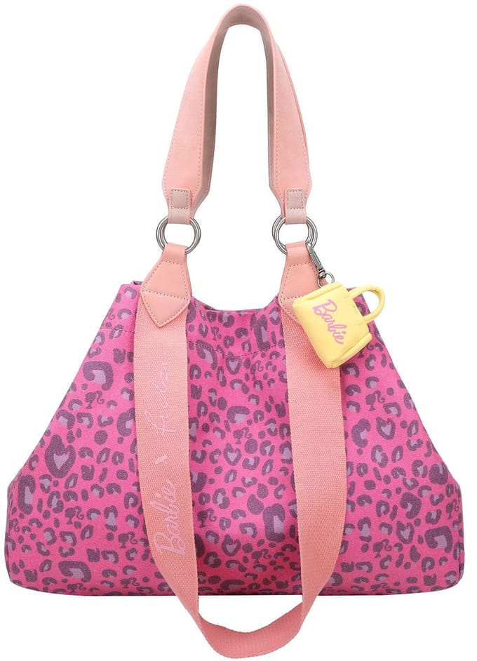 Fritzi aus Preußen Schoudertas Izzy Medium Leo Silhouette Limited Barbie Shoulder Bag Leo Fuchsia Roze