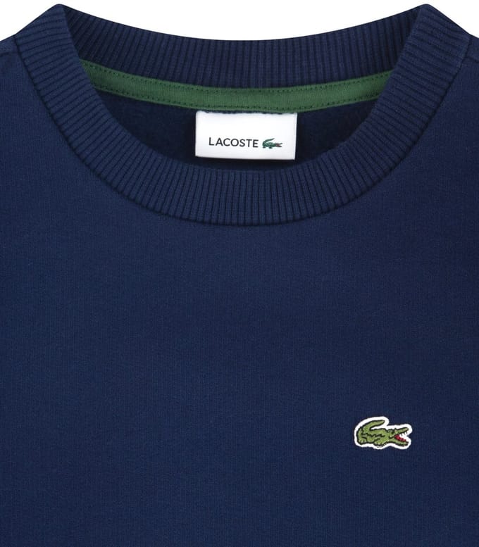 Trui Lacoste Unisex Core Fleece Marine-Maat 116