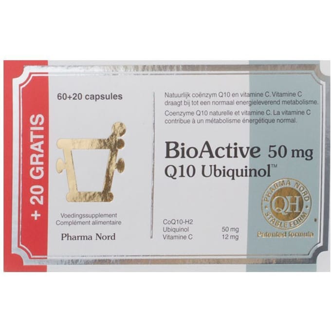 BioActive Q10 50mg 60+20 Capsules