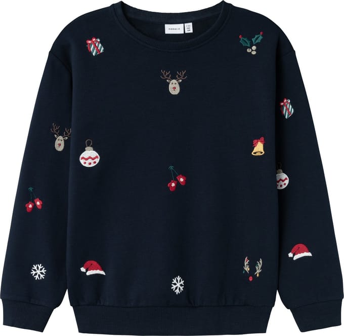 NAME IT NKNRKRINGLE NREG SWEAT BRU Unisex Trui - Maat 122/128