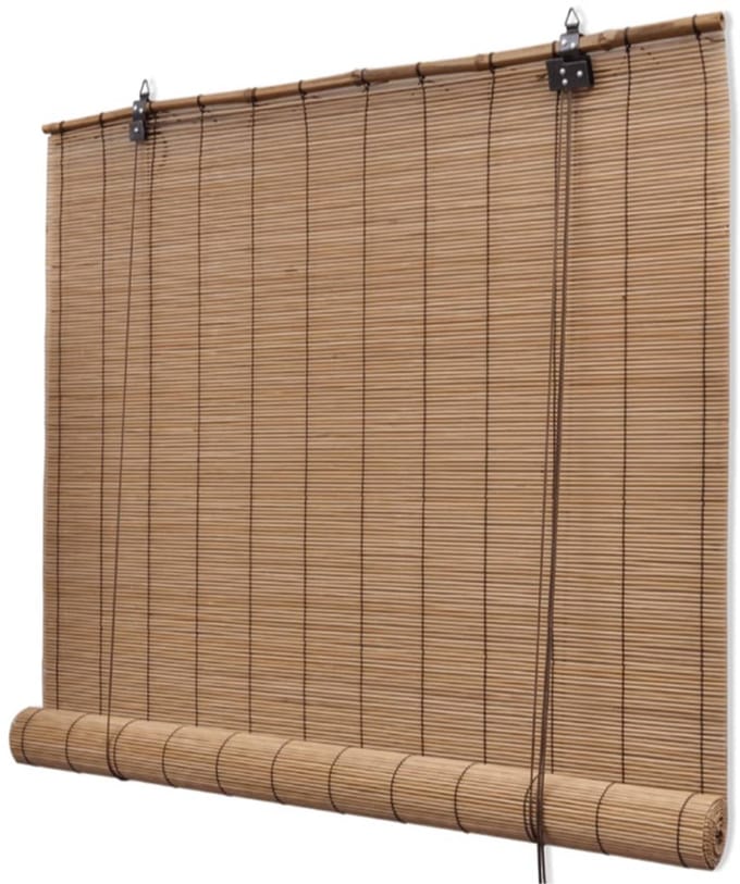 Rolgordijn 80x160 cm bamboe bruin
