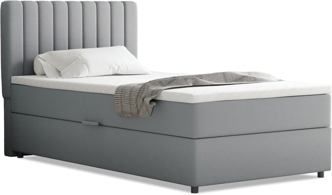 Boxspring Everest 100 x 200 cm tweepersoons met hoogwaardige Bonell-matras en topper