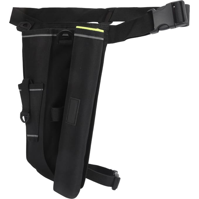 Sac de Taille Multifonction pour Canne à Pêche, Sac de Jambe, Support de Canne à Pêche black