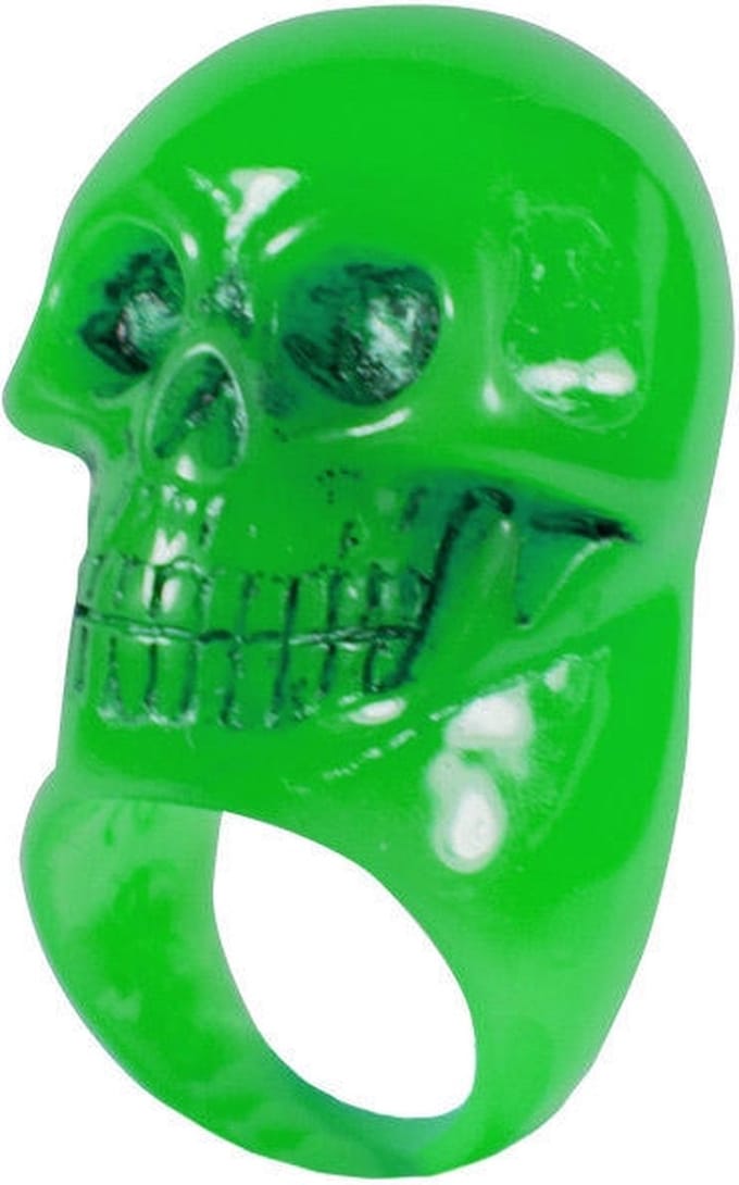 Ripper Merchandise LTD - KF - Groene doodskop ring - Large